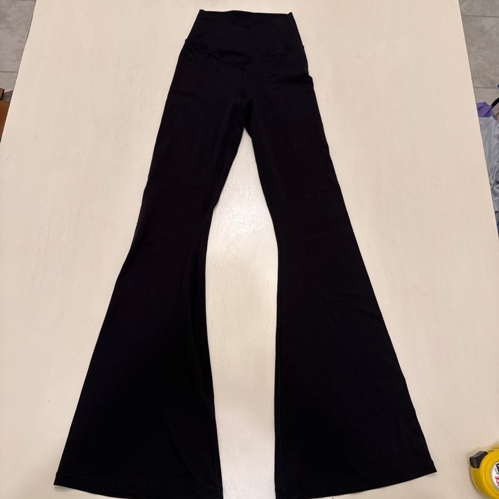 aerie Black Flared High-Rise Leggings